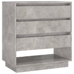 Credenza Grigio Cemento 70x41x75 cm in Truciolato