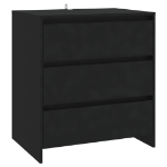 Credenza Nera 70x41x75 cm in Truciolato