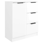 Credenza 60x30x70 cm in Legno Multistrato Bianco Lucido