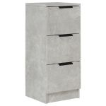 Credenza Grigio Cemento 30x30x70 cm in Legno Multistrato