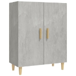 Credenza Grigio Cemento 70x34x90 cm in Legno Multistrato