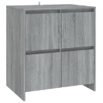 Credenza Grigio Sonoma 70x41x75 cm in Truciolato