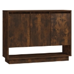 Credenza Rovere Fumo 97x31x75 cm in Truciolato