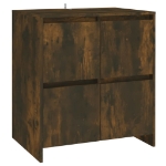 Credenza Rovere Fumo 70x41x75 cm in Truciolato