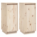 Credenze 2 pz 31,5x34x75 cm in Legno Massello di Pino