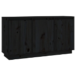 Credenza Grigia 111x34x60 cm in Legno Massello di Pino