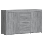 Credenza Grigio Sonoma 120x36x69 cm in Legno Multistrato