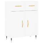 Credenza Bianca 69,5x34x90 cm in Legno Multistrato