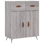 Credenza Grigio Sonoma 69,5x34x90 cm in Legno Multistrato