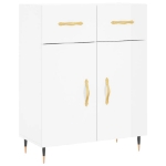 Credenza 69,5x34x90 cm in Legno Multistrato Bianco Lucido