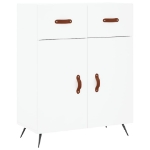 Credenza Bianca 69,5x34x90 cm in Legno Multistrato