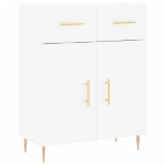 Credenza Bianca 69,5x34x90 cm in Legno Multistrato