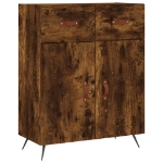 Credenza Rovere Fumo 69,5x34x90 cm in Legno Multistrato