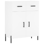 Credenza Bianca 69,5x34x90 cm in Legno Multistrato