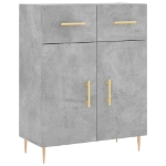 Credenza Grigio Cemento 69,5x34x90 cm in Legno Multistrato