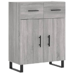 Credenza Grigio Sonoma 69,5x34x90 cm in Legno Multistrato