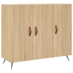 Credenza Rovere Sonoma 90x34x80 cm in Legno Multistrato