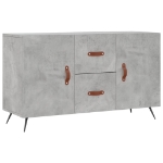 Credenza Grigio Cemento 100x36x60 cm in Legno Multistrato