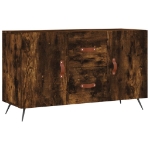 Credenza Rovere Fumo 100x36x60 cm in Legno Multistrato