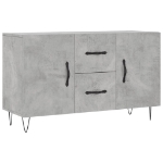 Credenza Grigio Cemento 100x36x60 cm in Legno Multistrato