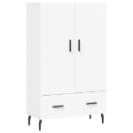 Credenza Bianca 69,5x31x115 cm in Legno Multistrato