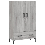 Credenza Grigio Sonoma 69,5x31x115 cm in Legno Multistrato