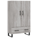 Credenza Grigio Sonoma 69,5x31x115 cm in Legno Multistrato