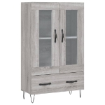 Credenza Grigio Sonoma 69,5x31x115 cm in Legno Multistrato