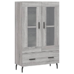 Credenza Grigio Sonoma 69,5x31x115 cm in Legno Multistrato