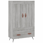 Credenza Grigio Sonoma 69,5x31x115 cm in Legno Multistrato