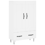 Credenza Bianca 69,5x31x115 cm in Legno Multistrato