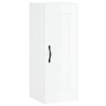 Mobile Parete Bianco Lucido 34,5x34x90 cm in Legno Multistrato