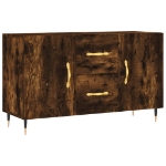 Credenza Rovere Fumo 100x36x60 cm in Legno Multistrato