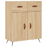 Credenza Rovere Sonoma 69,5x34x90 cm in Legno Multistrato