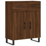 Credenza Rovere Marrone 69,5x34x90 cm in Legno Multistrato