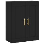 Mobile a Parete Nero 69,5x34,90 cm in Legno Multistrato