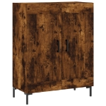 Credenza Rovere Fumo 69,5x34x90 cm in Legno Multistrato