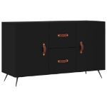 Credenza Nera 100x36x60 cm in Legno Multistrato