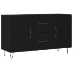 Credenza Nera 100x36x60 cm in Legno Multistrato