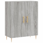 Credenza Grigio Sonoma 69,5x34x90 cm in Legno Multistrato