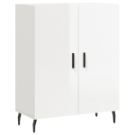 Credenza 69,5x34x90 cm in Legno Multistrato Bianco Lucido