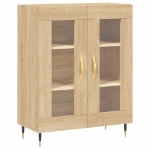 Credenza Rovere Sonoma 69,5x34x90 cm in Legno Multistrato