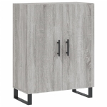 Credenza Grigio Sonoma 69,5x34x90 cm in Legno Multistrato