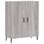 Credenza Grigio Sonoma 69,5x34x90 cm in Legno Multistrato