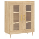 Credenza Rovere Sonoma 69,5x34x90 cm in Legno Multistrato