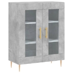 Credenza Grigio Cemento 69,5x34x90 cm in Legno Multistrato