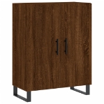 Credenza Rovere Marrone 69,5x34x90 cm in Legno Multistrato