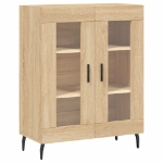 Credenza Rovere Sonoma 69,5x34x90 cm in Legno Multistrato