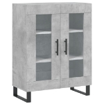 Credenza Grigio Cemento 69,5x34x90 cm in Legno Multistrato