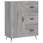 Credenza Grigio Sonoma 69,5x34x90 cm in Legno Multistrato